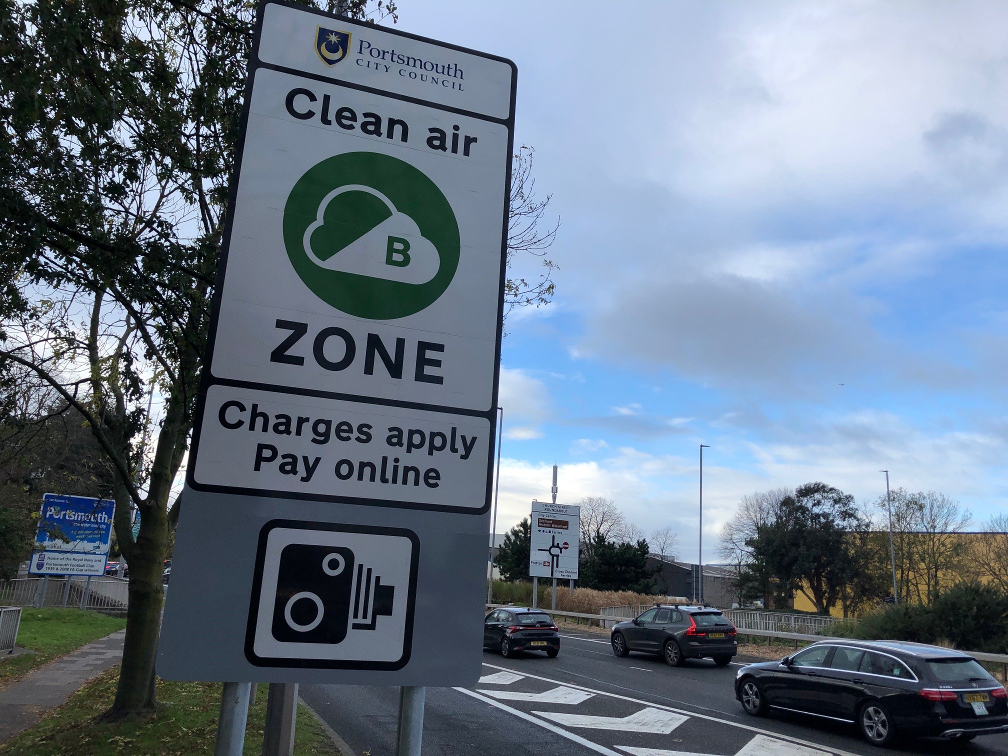Portsmouth Clean Air Zone Map