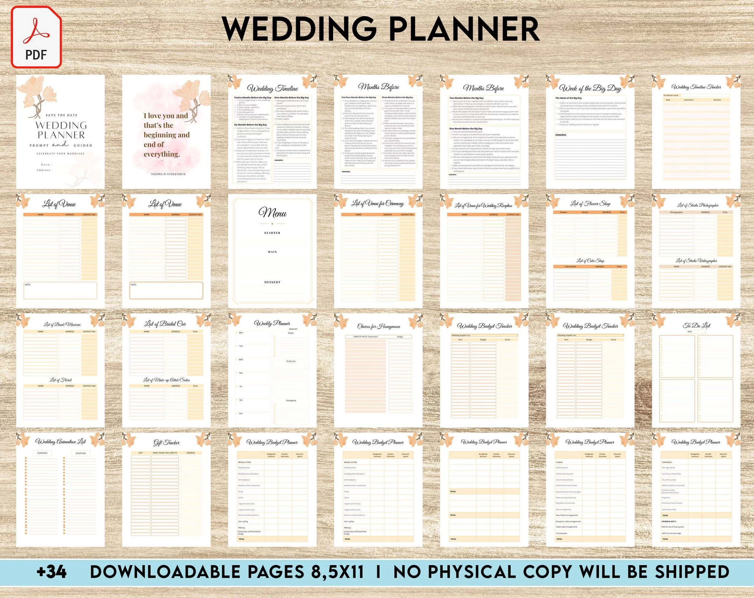 Wedding Planner Book